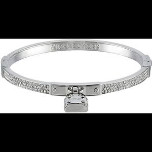 Michael Kors Pavè Hinge Padlock Bangle